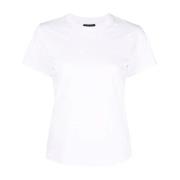 Emporio Armani Monogram Print T-Shirt White, Dam