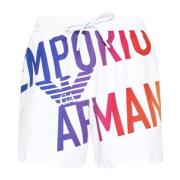 Emporio Armani Beachwear White, Herr