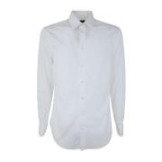 Emporio Armani Klassisk Skjorta, 100 Vit Klassisk Skjorta White, Herr