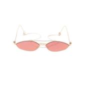 Fendi Stiliga solglasögon med 57mm linsbredd Pink, Unisex