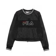 Fila Jalina Cropped Sporty Mesh Shirt Black, Dam