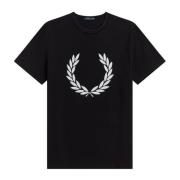 Fred Perry T-Shirt Black, Herr