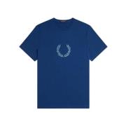 Fred Perry Bomull Jersey Krontröja Blue, Herr