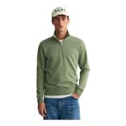 Gant Sweatshirts Hoodies Green, Herr