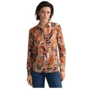 Gant Silke Bomull Kashmir Mönster Skjorta Multicolor, Dam