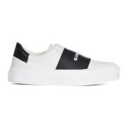 Givenchy Vita Slip-on Sneakers med Svart Elastiskt Band White, Dam