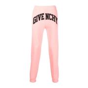 Givenchy Korallrosa Logo-Broderade Track Pants Pink, Herr
