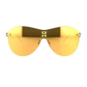 Givenchy Modernt solglasögon med metalliska accenter Yellow, Unisex