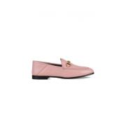 Gucci Puderrosa Läderloafers för Kvinnor Pink, Dam