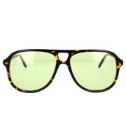 Gucci Vintage Pilot Solglasögon med Acetatram och Mineralglas Brown, H...
