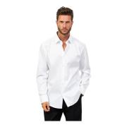 Hugo Boss Vit Regular Fit Bomullsskjorta med Lätt Strykning White, Her...