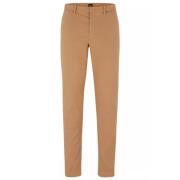 Hugo Boss Slim-fit Trousers Beige, Herr