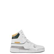 Isabel Marant Vita High-Top Sneakers med Gröna Accenter White, Herr