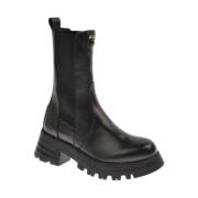 John Richmond Dam Combat Boot med Track-sula och Elastiska Band Black,...