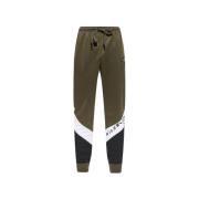 John Richmond Tryckta sweatpants med logotyp och applikationer Green, ...