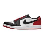 Jordan Klassiska Svarta Tå Sneakers Red, Herr
