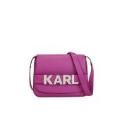 Karl Lagerfeld Liten Crossbody Väska - Mauve Purple, Dam
