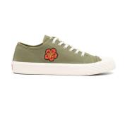 Kenzo Gröna Blommiga Låga Sneakers Green, Herr