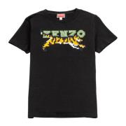 Kenzo Retro Pixel T-shirt Black, Dam