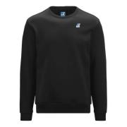 K-Way Modern Syntetisk Sweatshirt Black, Herr