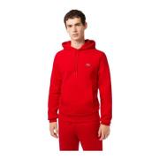 Lacoste Röd Basic Hoodie Herr Red, Herr