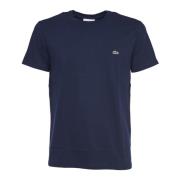 Lacoste Oversized T-shirt med Varsity Stripes Blue, Herr
