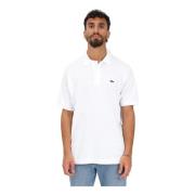 Lacoste Klassisk Vit Polotröja för Män White, Herr