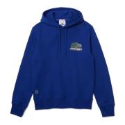 Lacoste Minecraft Krokodil Hoodie Blue, Herr