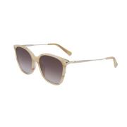 Longchamp Stiliga solglasögon Beige, Dam