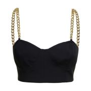 Michael Kors Sleeveless Tops Black, Dam