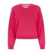 Moschino Stilfull Fuchsia Viscose Pullover Pink, Dam