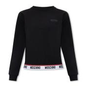 Moschino Sweatshirt med logotyp Black, Dam