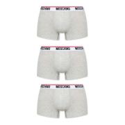 Moschino Märkesboxershorts 3-pack Gray, Herr