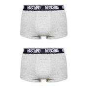 Moschino 2-pack Supima® bomullsboxershorts Gray, Herr