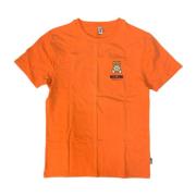 Moschino Snygg Herr T-Shirt i Bomull Orange, Herr