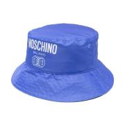 Moschino Logo-Print Hinkhatt för Män Blue, Herr