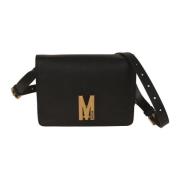 Moschino Svart Cross Body-väska för Kvinnor Black, Dam