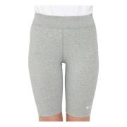 Nike Avslappnade höga shorts Gray, Dam