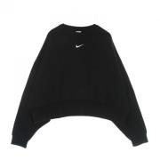 Nike Oversized Crewneck Sweatshirt Essentials Collection Black, Dam
