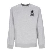 Nike Crewneck Sweatshirt i Mörkgrå/Svart Gray, Herr