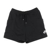 Nike Korta Fleece Sports Shorts Black, Dam