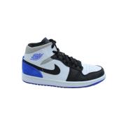 Nike Air Jordan 1 Mid SE Union Royal Läder Sneakers White, Dam