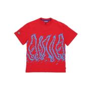 Octopus T-shirts Red, Herr