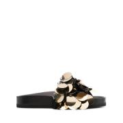 Paco Rabanne Ljusguld Glittrig Sandal Yellow, Dam