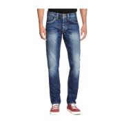 Pepe Jeans Cash Regula -byxor N242 Blue, Herr