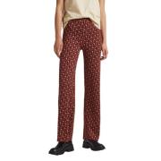 Pepe Jeans Straight Trousers Red, Dam