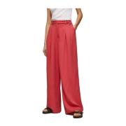Pepe Jeans Wide Trousers Pink, Dam