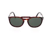 Persol Fyrkantiga solglasögon med dubbel brygga Brown, Unisex