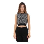 Pinko Sleeveless Tops Black, Dam