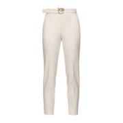 Pinko Slim-fit Trousers White, Dam